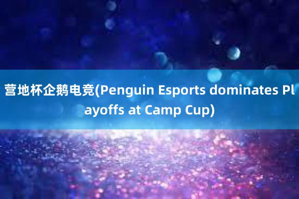 营地杯企鹅电竞(Penguin Esports dominates Playoffs at Camp Cup)