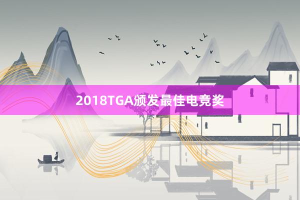 2018TGA颁发最佳电竞奖