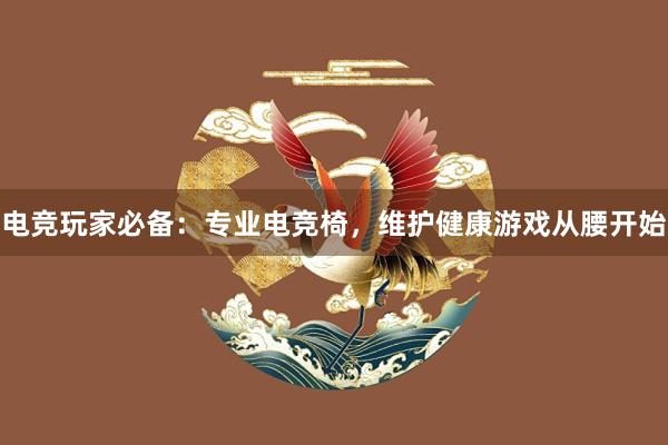 电竞玩家必备：专业电竞椅，维护健康游戏从腰开始