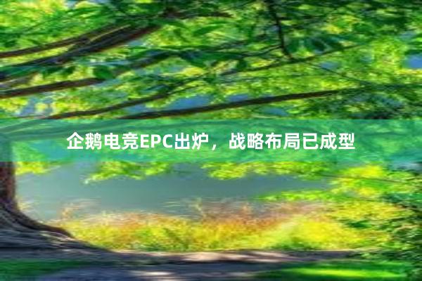 企鹅电竞EPC出炉，战略布局已成型