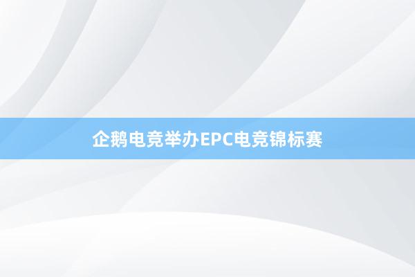 企鹅电竞举办EPC电竞锦标赛