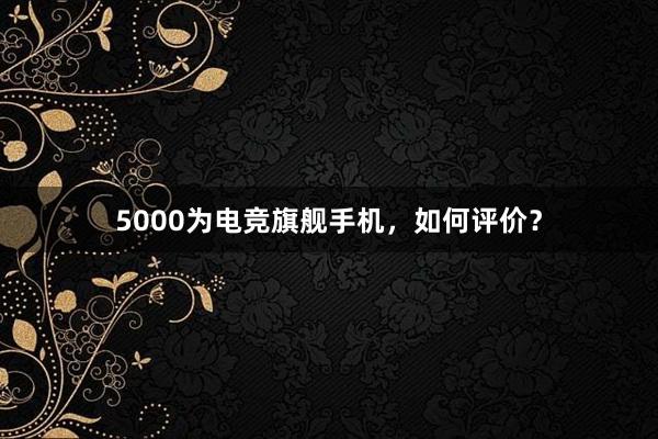 5000为电竞旗舰手机，如何评价？