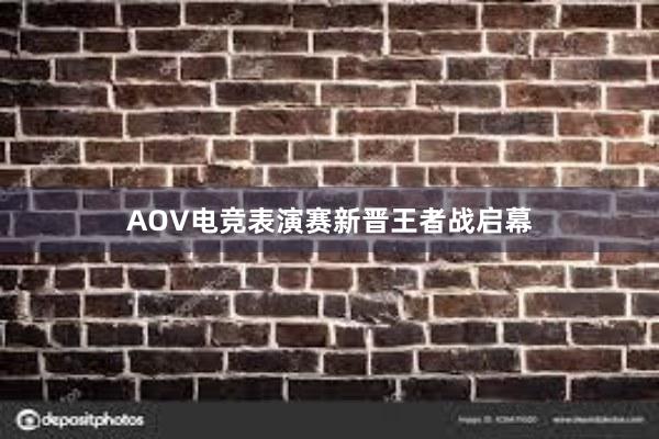 AOV电竞表演赛新晋王者战启幕